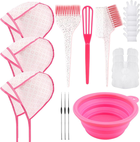 Yoovr 19 piece hair bleach highlighting kit front view