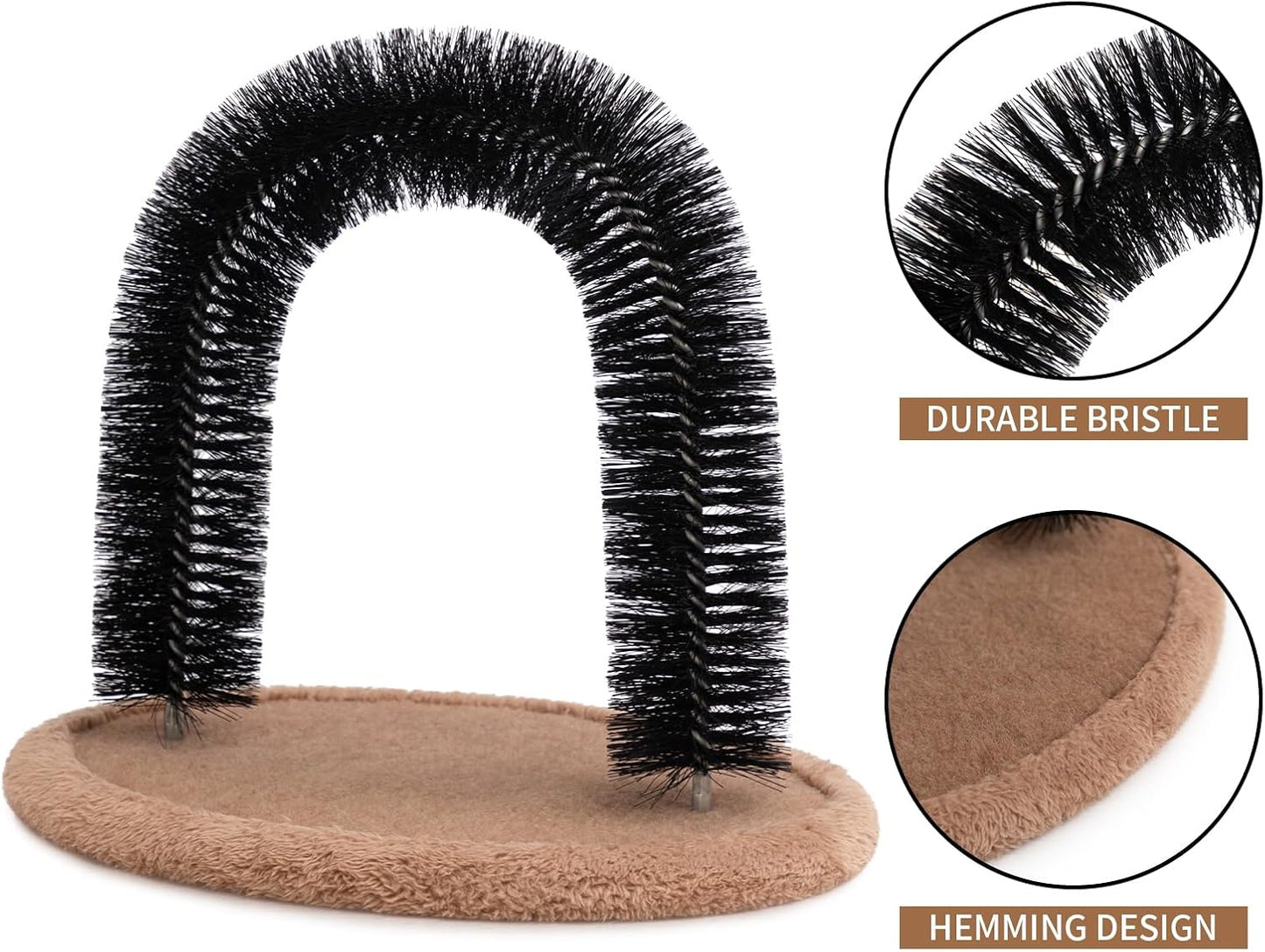 Hollypet pet hair cleaner toy showing the bottom hole area designed for catnip.