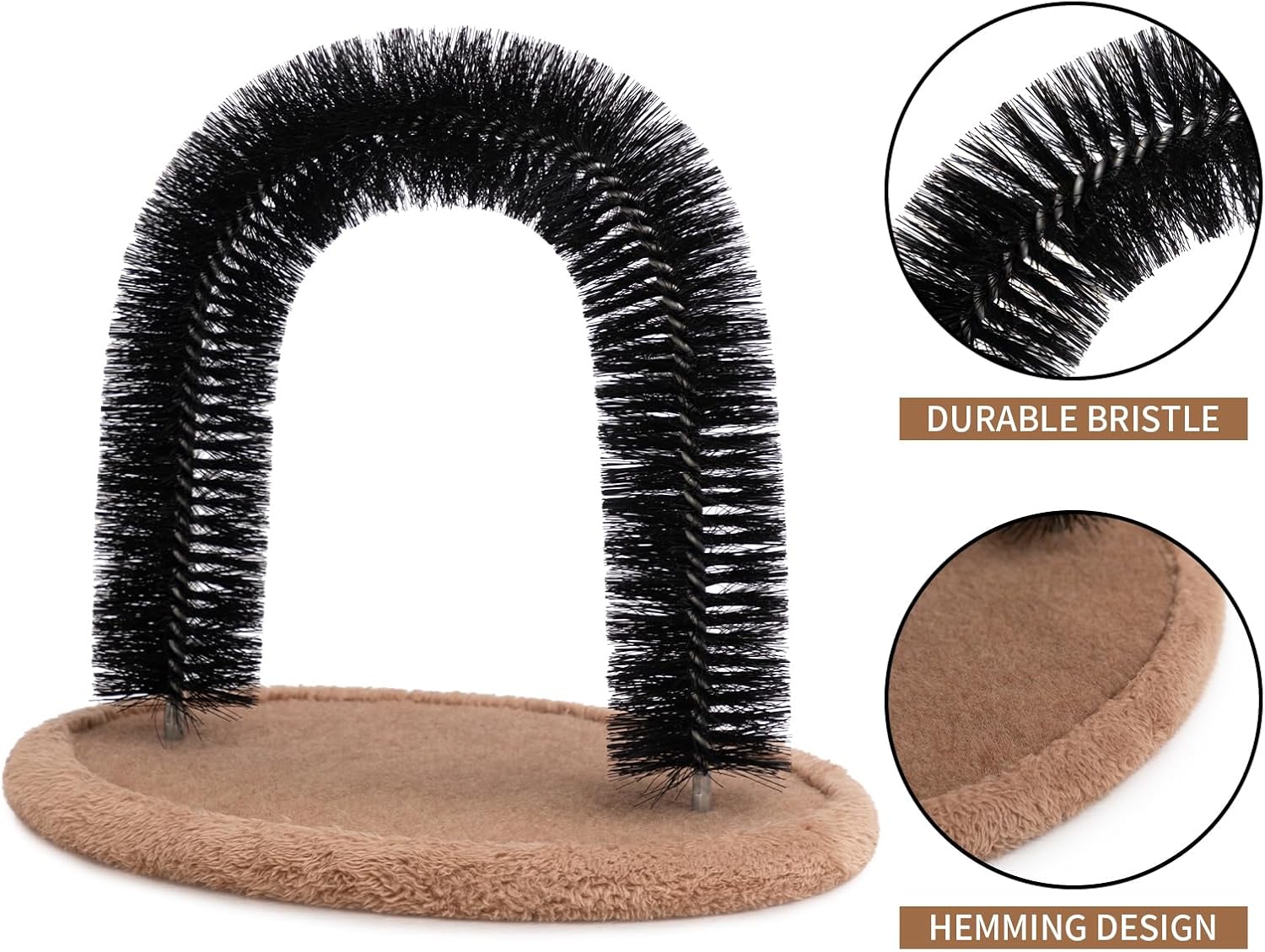 Hollypet pet hair cleaner toy showing the bottom hole area designed for catnip.