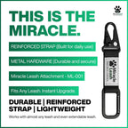 MiracleLeash gentle control premium reflective pet lead training attachment.
