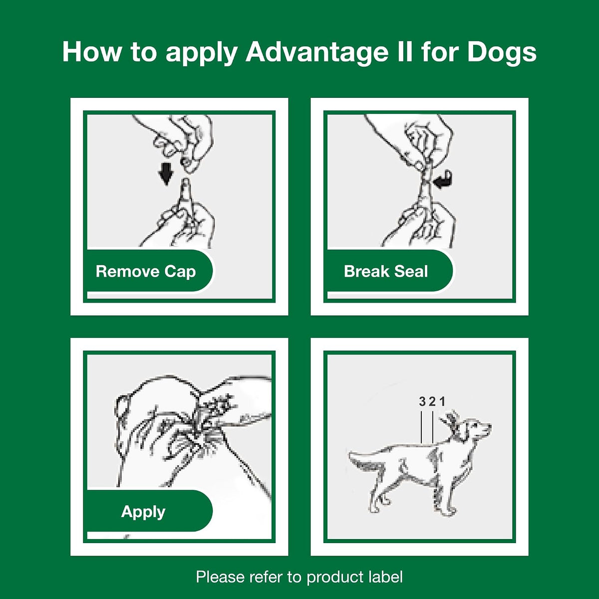 Advantage II XL Dog Vet-Recommended Flea Treatment & Prevention | Dogs Over 55 lbs. | 6-Month Supply - Image 9