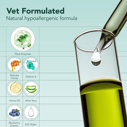 Pre-moistened eye wipes for cats and dogs to remove crust and discharge