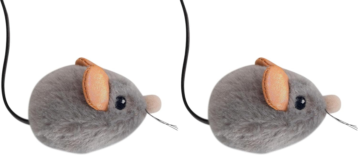 Catstages Squeak Squeak Mouse Cat Toy with Touch-Activated Sound & Catnip, Gray - Image 14
