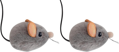 Catstages Squeak Squeak Mouse Cat Toy with Touch-Activated Sound & Catnip, Gray - Image 14