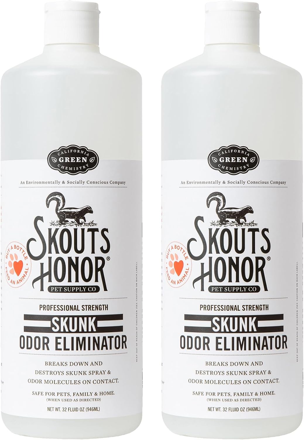 Skout's Honor Skunk Odor Eliminator for Pets, Indoor, and Outdoor Surfaces - Eliminate Skunk Spray Odor, Eco-Friendly, Cruelty-Free Solution for Pets and Surfaces, 32 oz - Image 11