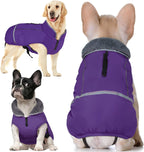 QBLEEV Warm Reflective Dog Jacket, Waterproof Winter Coat With Turtleneck, Thick Fleece Snowsuit for Cold Weather, Christmas Vest Pet Apparel for Small Medium Large Dogs L - Image 13