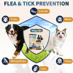 Chicken flavored herbal pet drops for digestive and coat health