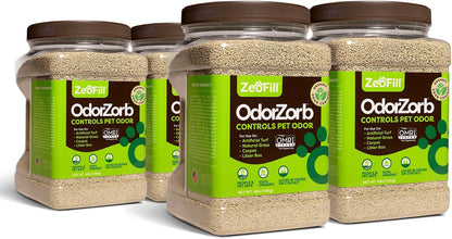 Close up of Zeofill pet odor control granules