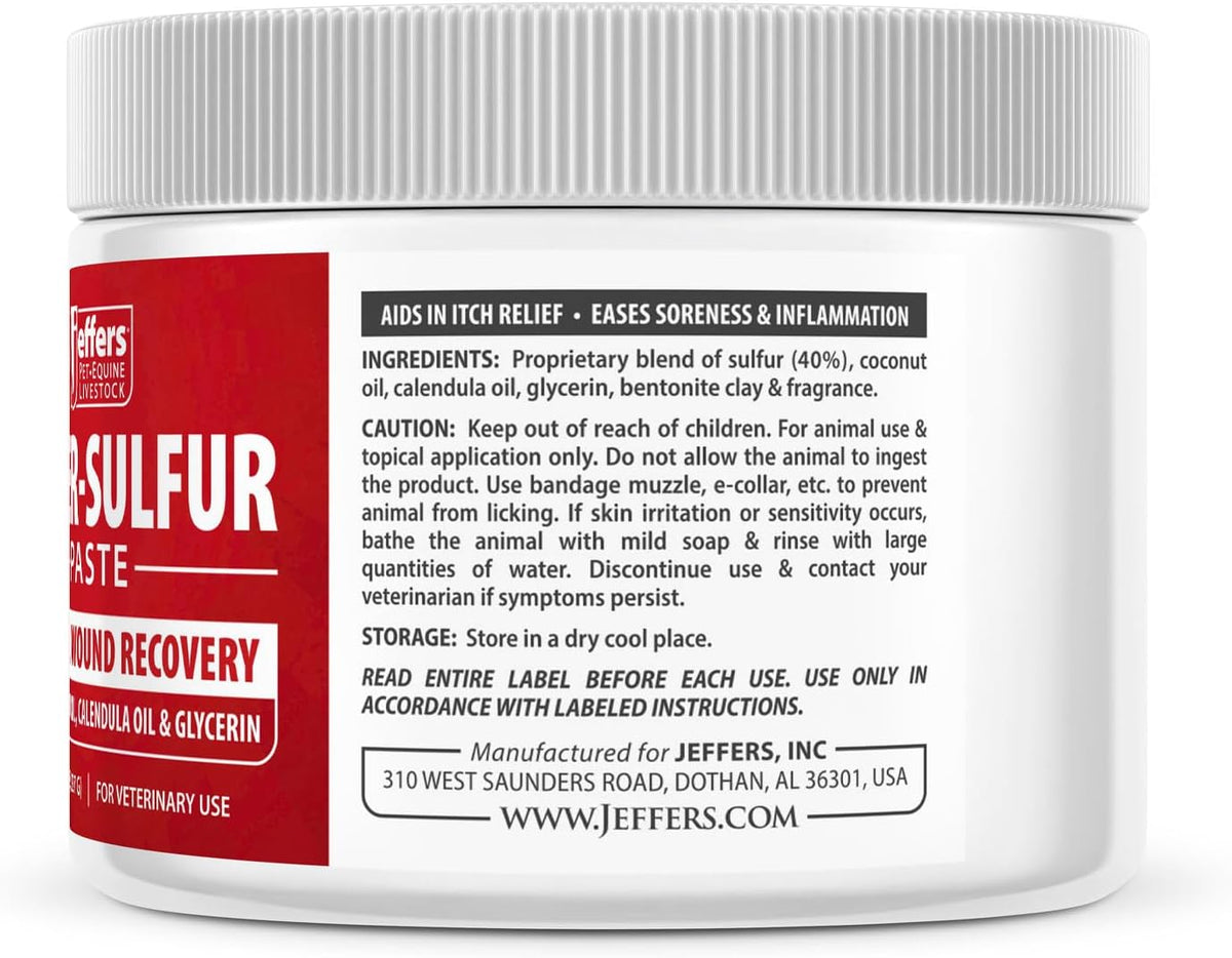 Texture of Jeffers Super Sulfur healing paste for pets