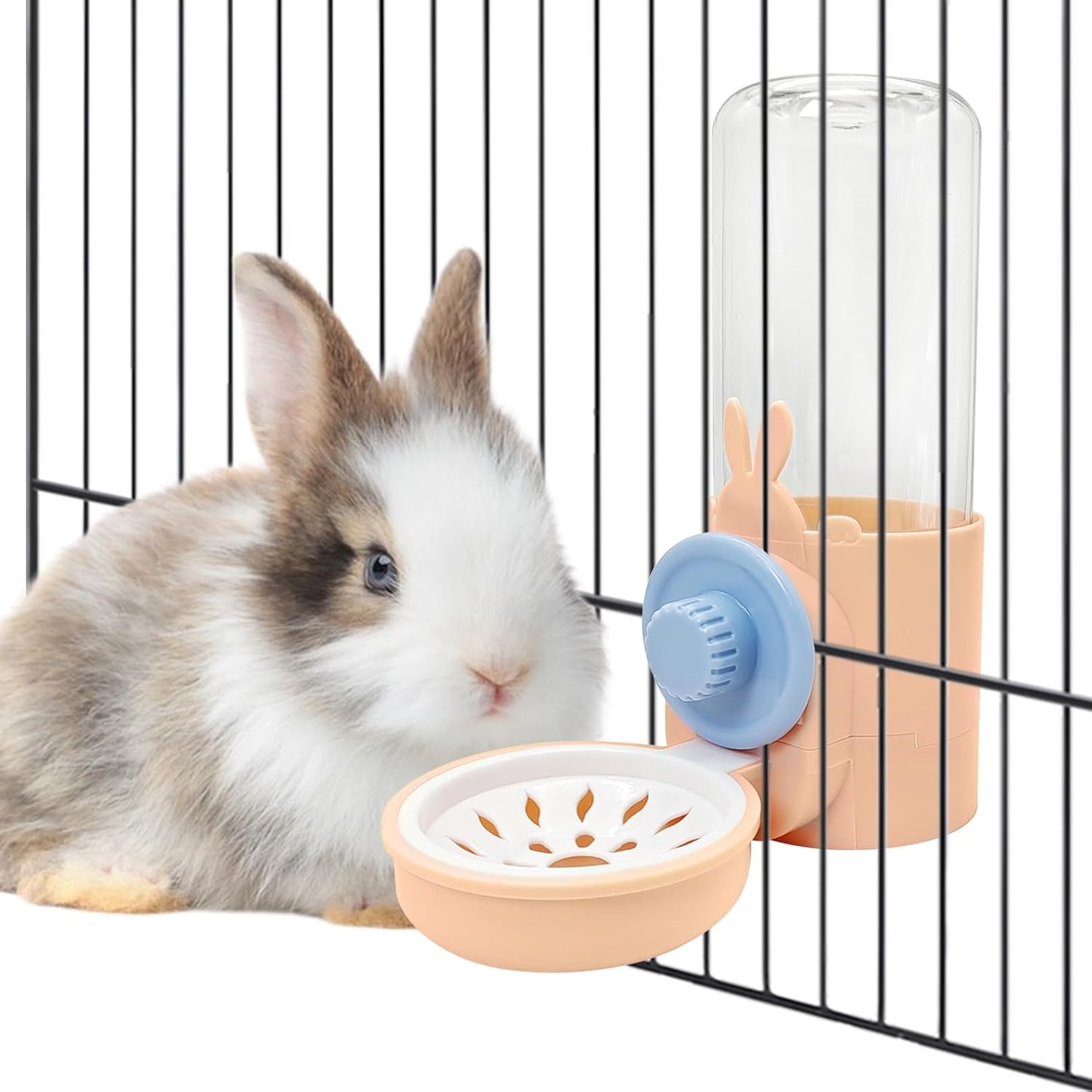 kathson Rabbit Water Dispenser for Cage 17 Oz Hanging Guinea Pig Water Bottle No Drip Gravity Automatic Bunny Water Bottle No Leak Small Animal Water Bottle for Chinchilla Ferret Hamster(Light Blue) - Image 8