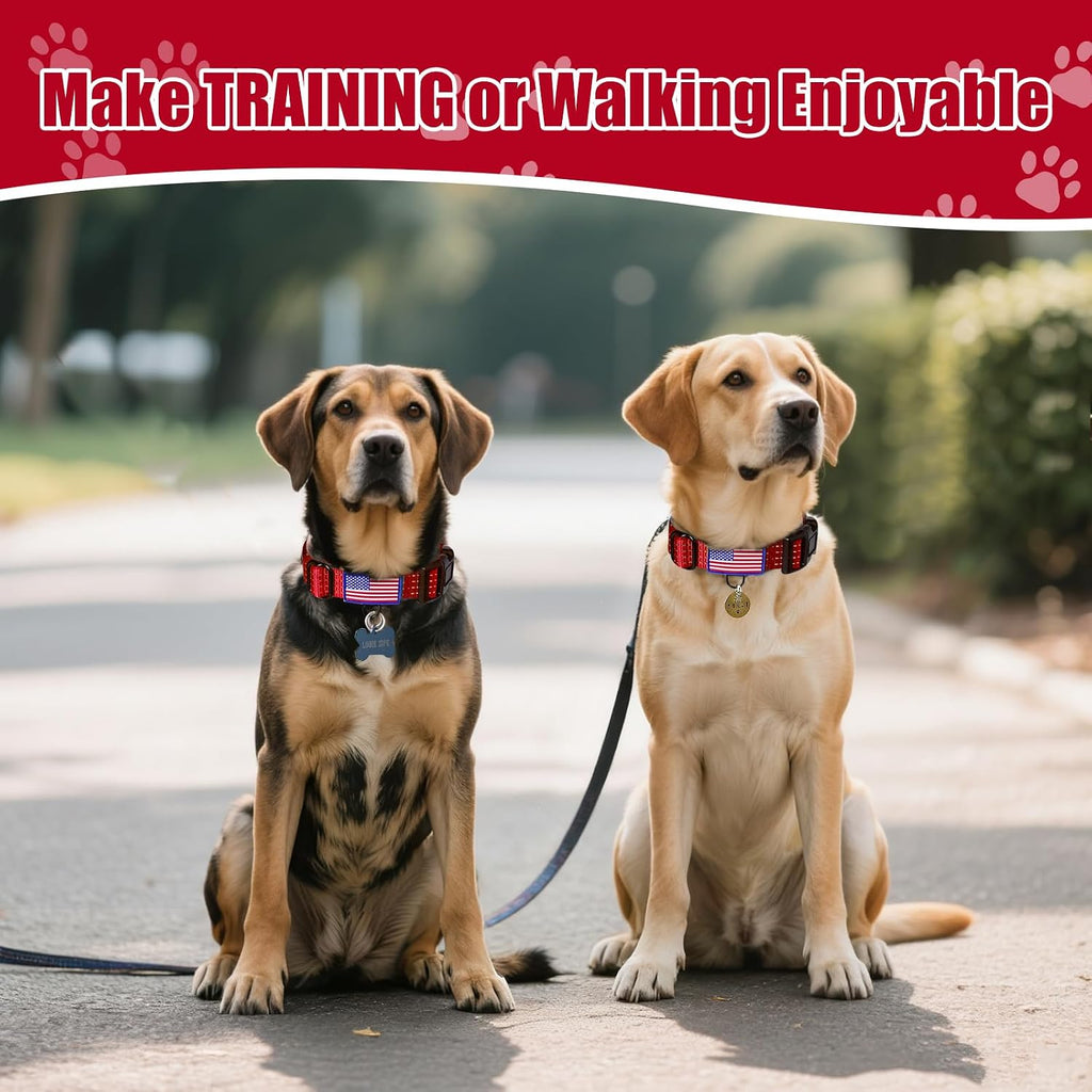 Adjustable nylon webbing detail for medium to large dogs