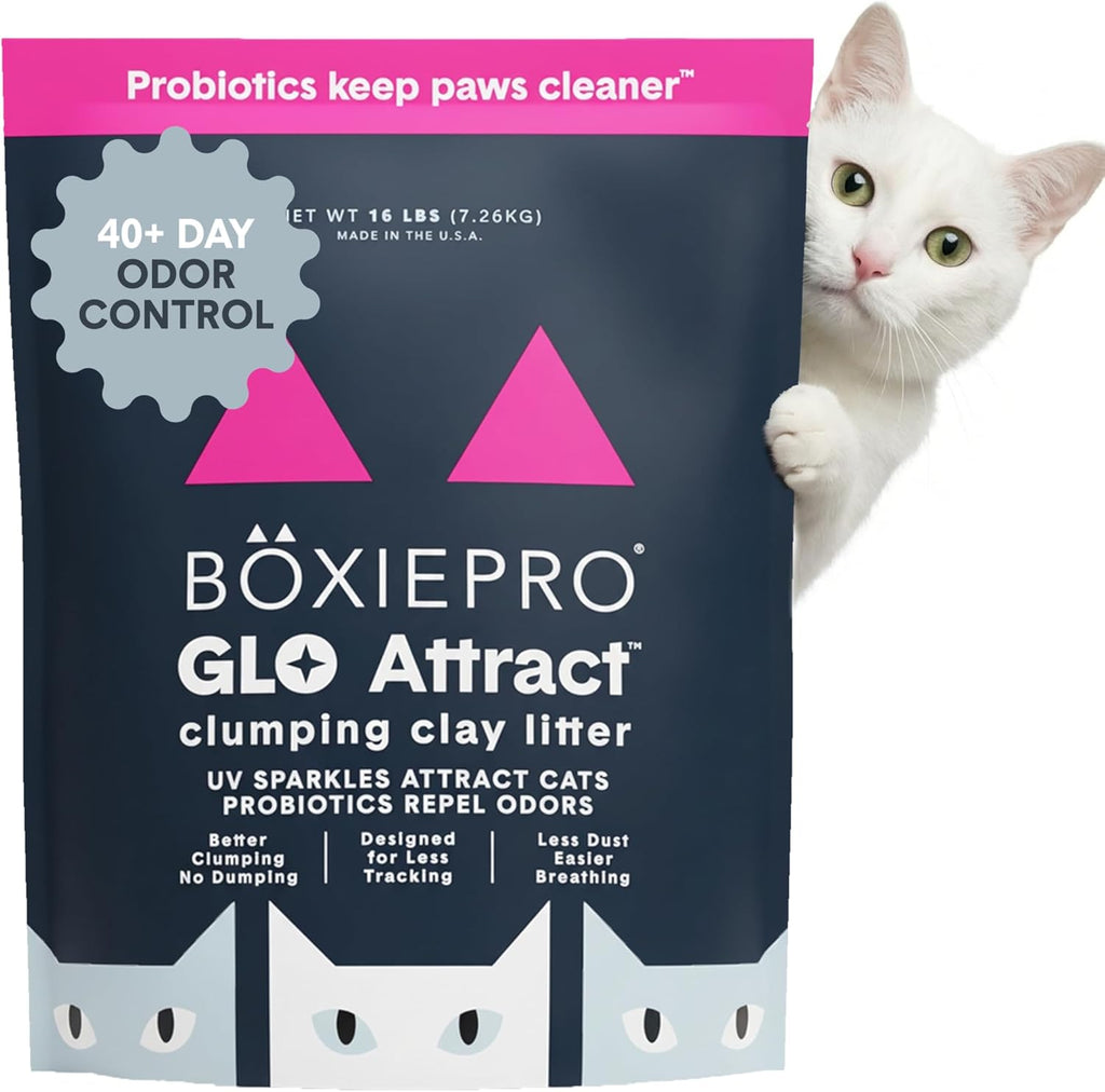 Boxie Probiotic Cat Litter, 40 Day Odor Control, Clumping Clay Kitty Litter, Odor Eliminating Probiotics, Dust-Free, No Fragrances No Fillers, 16 lb - Image 14