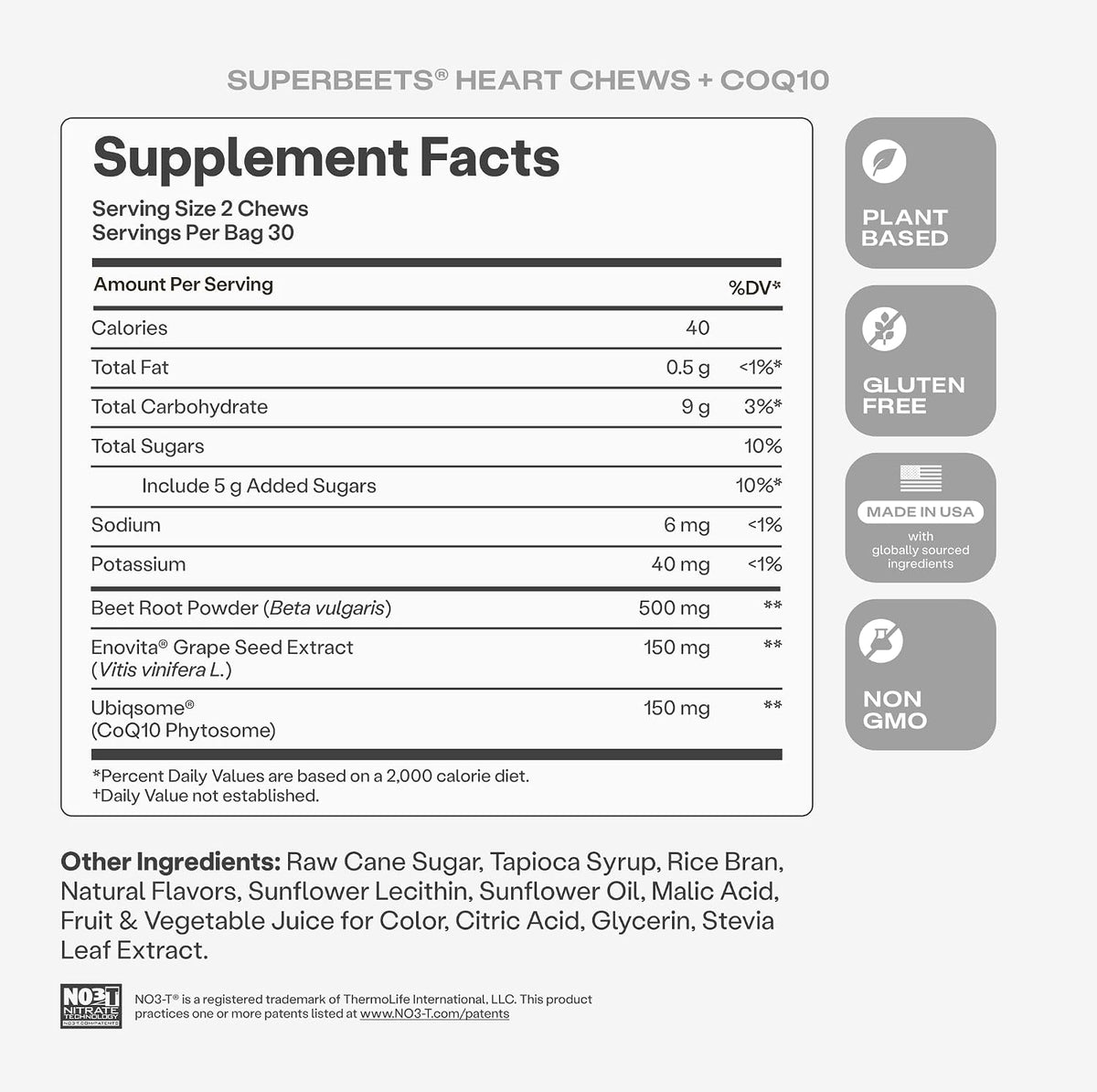 Humann SuperBeets 5-in-1 Heart Chews + 3X Absorption 150mg CoQ10, 60 Ct - Image 9