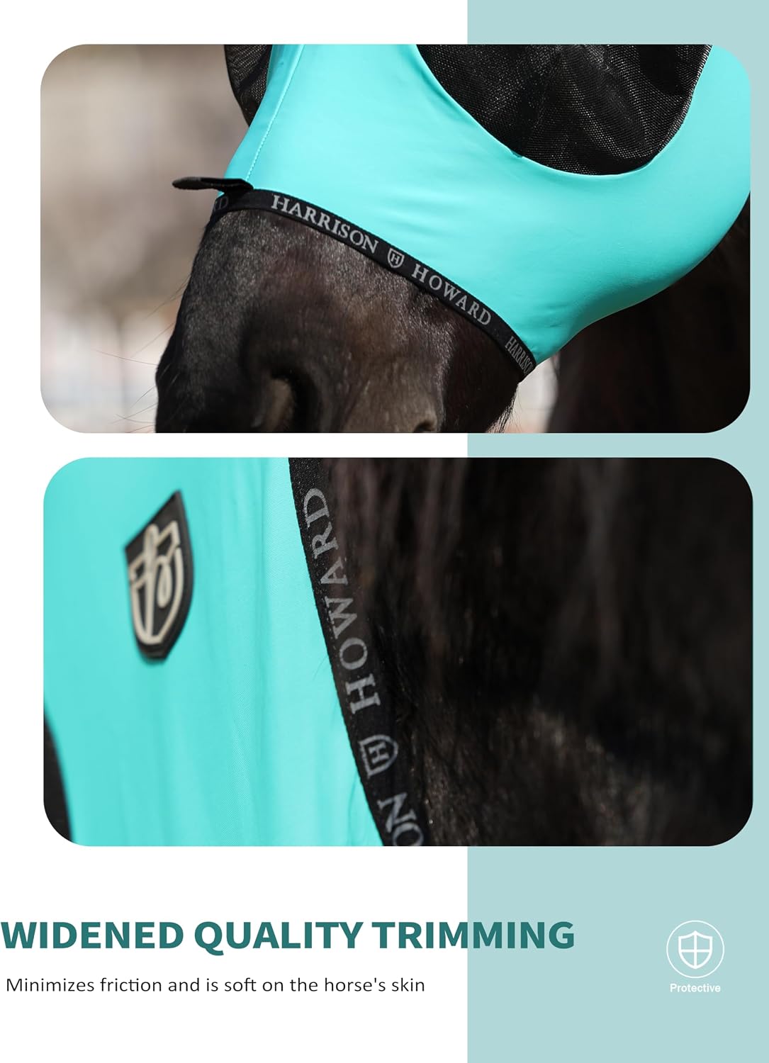 Harrison Howard equestrian fly mask material texture