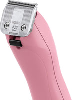 Close up of the precision ground cool running blade on Wahl animal clipper