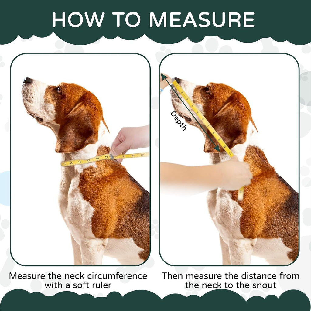 Soft foam padded edge of Reomore black dog recovery collar