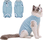 Cat Surgery Recovery Suit for Female Spay Male Neuter, Anti Licking Surgical Onesie for Skin Diseases, Soft Breathable Bodysuit Shirt Pajamas for Abdominal Wound, E-Collar & Cone Alternative - Image 10