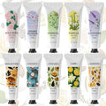 Spa Luxetique Hand Cream Gift Set front view showing all ten travel size tubes