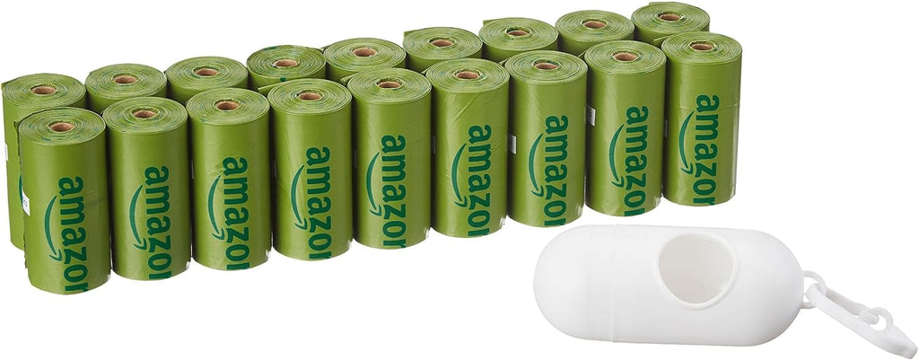 Amazon Basics Premium Leak Proof Dog Poop Bags with Dispenser and Leash Clip, Unscented, 13" x 9", 540 Count (36 Rolls of 15) - Image 14
