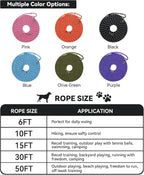 High visibility reflective stitching on black nylon dog training rope