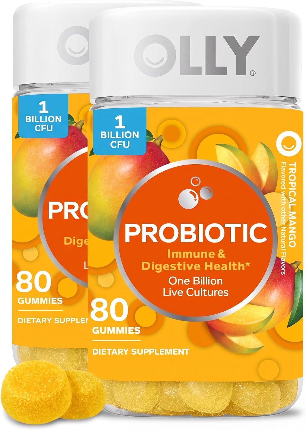 OLLY Probiotic Gummy, Immune System & Digestive Support*, Mango - 80 Count - Image 12