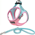 Mercano Soft Mesh Dog Harness and Leash Set, Step-in Reflective Breathable Lightweight Vest Harnesses with Safety Buckle for Small Dogs, Cats (Pink, S) - Image 14