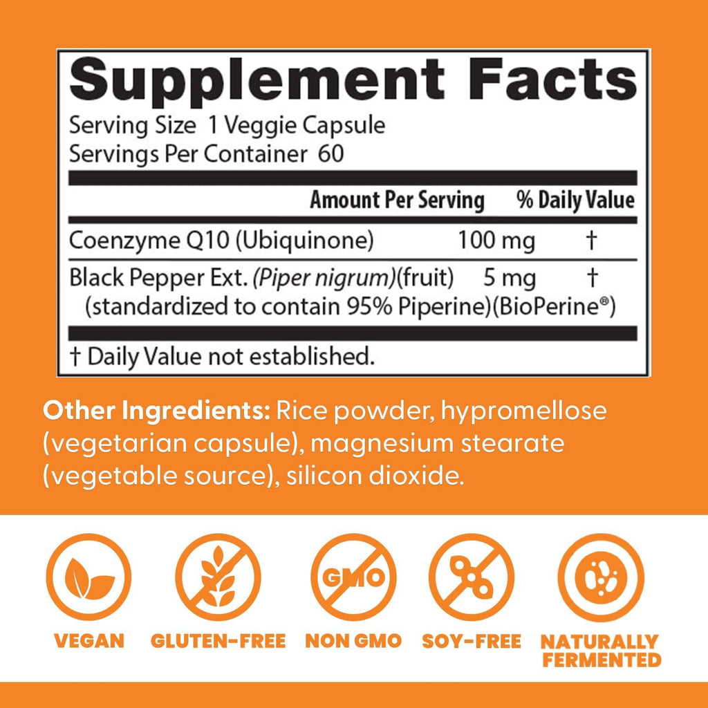 Imported USA antioxidant supplement bottle focusing on patented BioPerine absorption technology