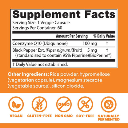 Imported USA antioxidant supplement bottle focusing on patented BioPerine absorption technology