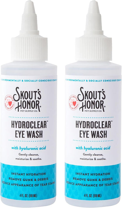SKOUT'S HONOR HydroClear Eye Wash with Hyaluronic Acid, 4oz Bottle - Non-Medicated, Daily Eye Care for Dogs & Cats - Image 9