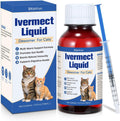 BiKontrun DewoMax Ivermect Liquid for Cats front view bottle showcasing broad spectrum digestive support label