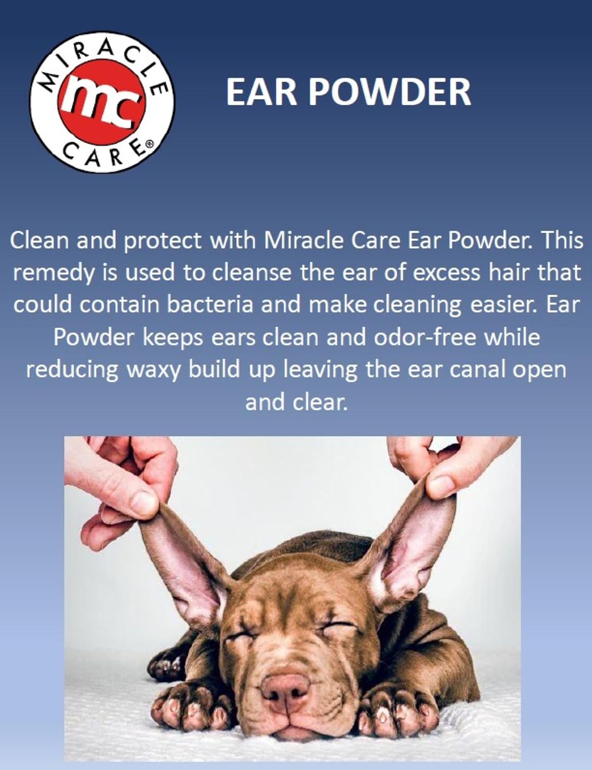 Authentic Miracle Care ear care product for cats and dogs