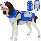 FUAMEY Dog Winter Jackets for Small Dogs,Dog Coat with Harness Built in,Waterproof Dogs Snowsuits Warm Pet Jacket Zip Up Fleece Cold Weather Coats Reflective Puppy Vest with Pocket Green XS - Image 10