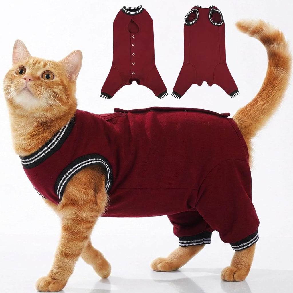 Premium imported cat surgical wear with convenient belly opening