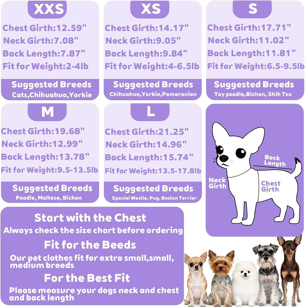 Dinkinty soft thermal puppy clothes showing flexible belly cutout