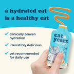 Cat Years hydration booster squeeze tube packaging