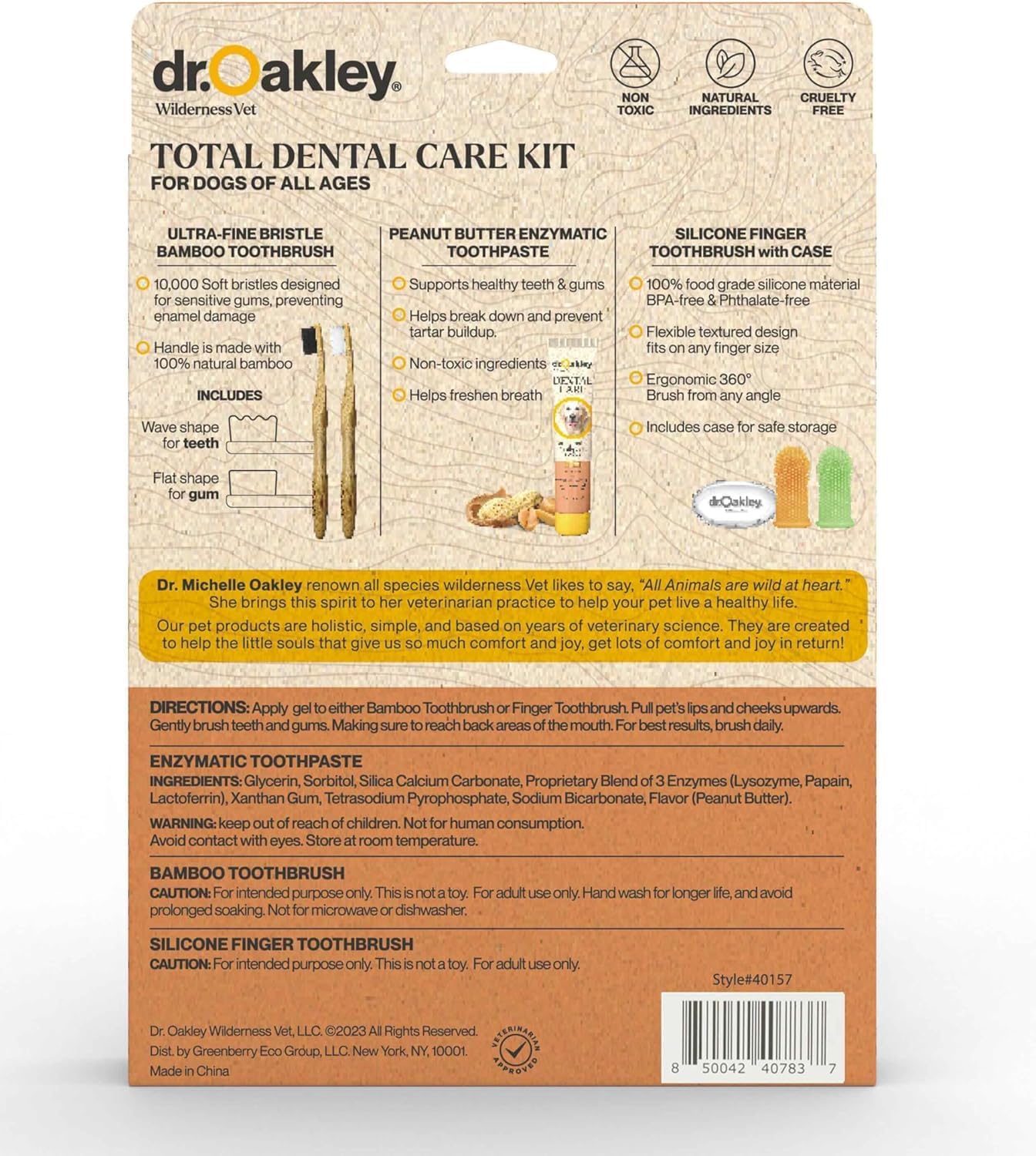 Vet-recommended dental hygiene kit for pets