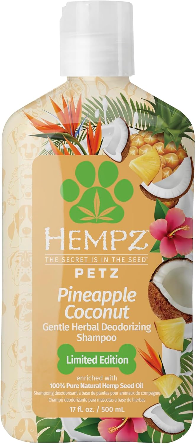 Hempz Petz Pineapple and Coconut Deodorizing Shampoo front view