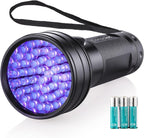 Consciot 51 LED ultraviolet flashlight front view highlighting the premium aluminum body.