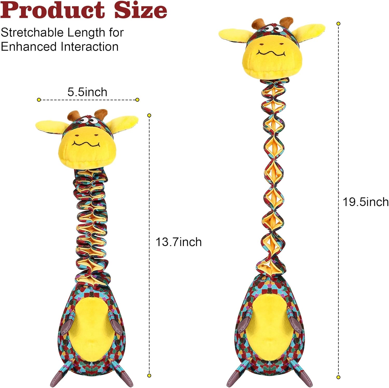 Iokheira durable dog toy showing the crinkle paper ears and tail detail.