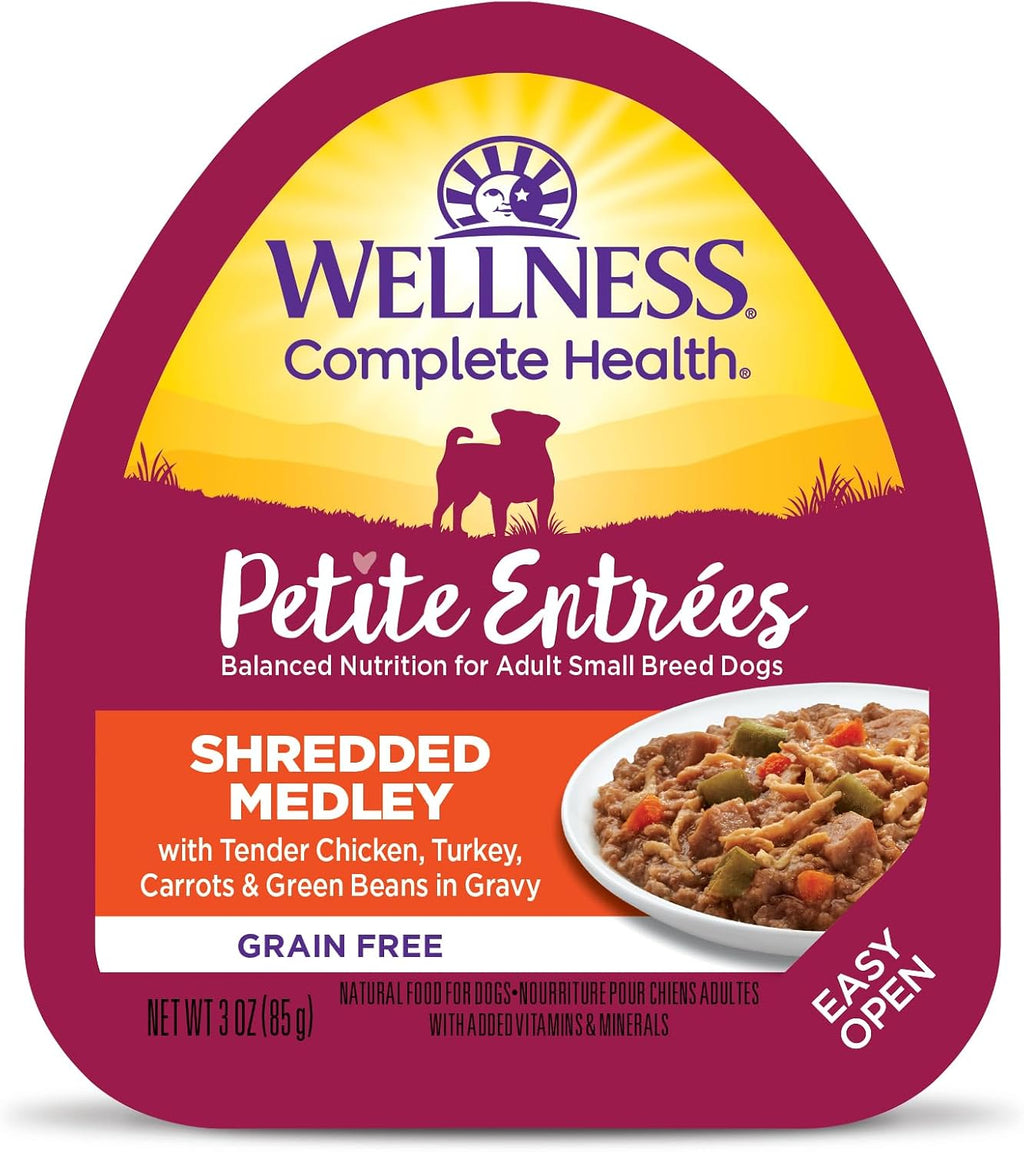 Wellness Petite Entrees Mini Filets Small Breed Adult Wet Dog Food, Grain Free, Natural, Tender Turkey, Green Beans, and White Sweet Potato, 3 oz, Pack of 12 Cups - Image 15
