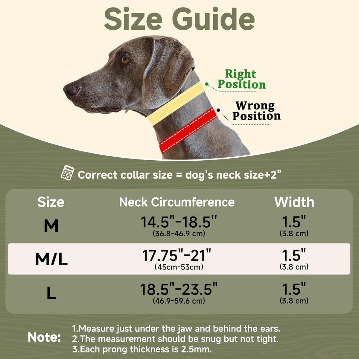 Mayerzon Martingale No Pull Collar for Medium Large Dogs German Shepherd Doberman Pitbull, Patented Anti Pull Correction Dog Collar for Safety Walking Training, Reflective, Adjustable(M/L, Army Green) - Image 4
