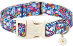 Maca Bates Cute Dog Collar with Rubber Duck Charm for Small Girl Boy Dogs, Green Yellow Ducks Pattern,Adjustable Durable Soft Collars for Male Female Puppy - Image 9
