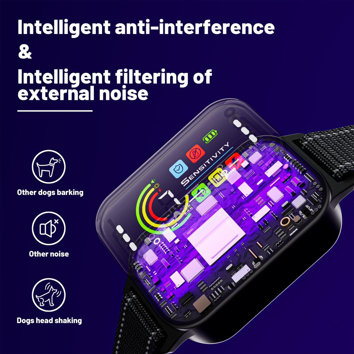 Rechargeable dog training collar with USB port
