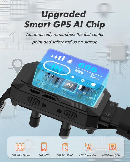 GPS tracking dog collar device detailing the external antenna configuration for stable signal.