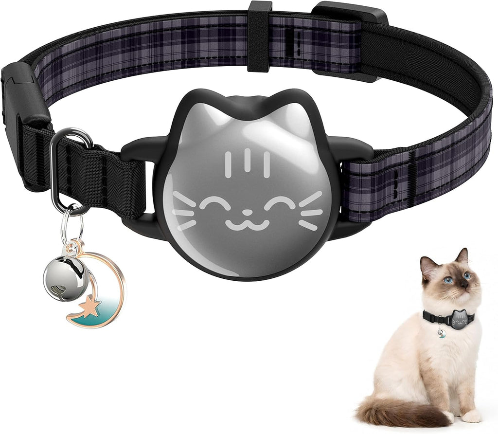 AirTag Cat Collar: Reflective Breakaway Collar, Hidden AirTag Holder - Image 15