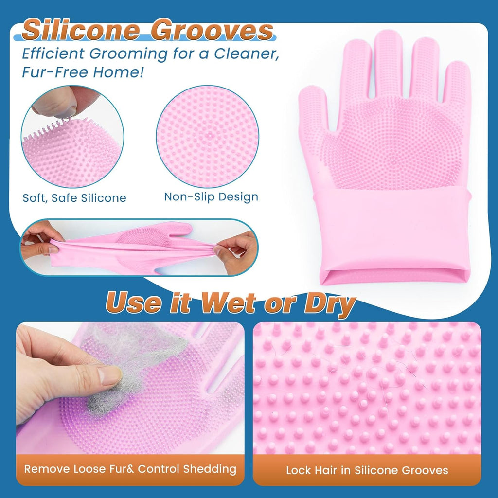MIYIJHY 360 degree pet finger toothbrush silicone pair