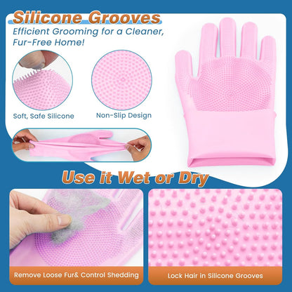 MIYIJHY 360 degree pet finger toothbrush silicone pair