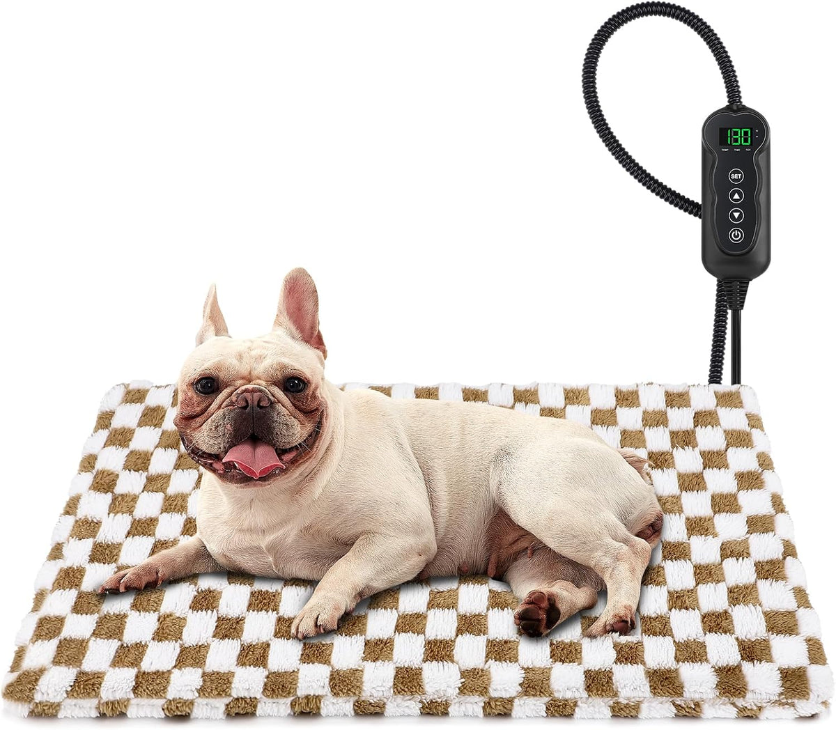 MIXJOY Heated Cat Bed, 11 Adjustable Temperature Cat Heating Pad Indoor with Timer, Pet Heating Pads for Cats Dogs, Electric Dog Heating Pad with Washable Cover, Heated Pet bed-18''x16'', Small - Image 10