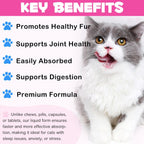 Vosifsdiy USA imported cat wellness drops sitting next to a healthy cat
