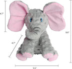 DODODOLA elephant stuffed animal dog toy dental cleaning texture